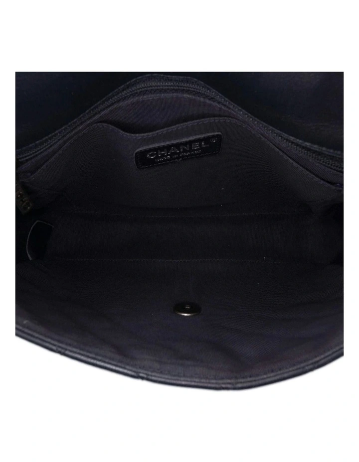 Quilted Leather Flap Bag with Chain Strap Pre-Loved image 4