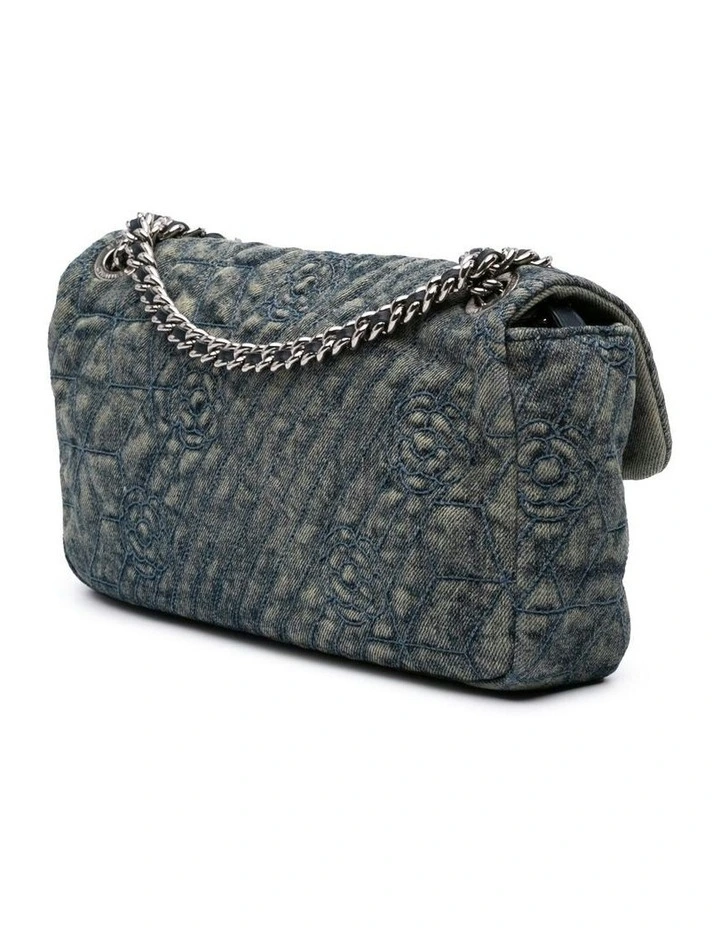 Denim Quilted Shoulder Bag Pre-Loved image 2