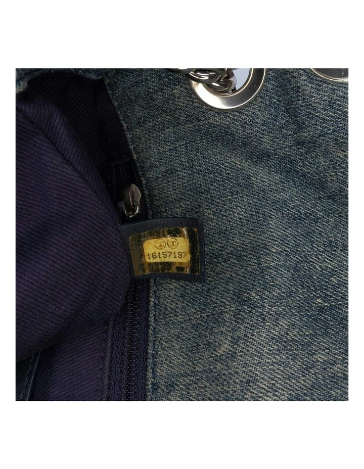 Denim Quilted Shoulder Bag Pre-Loved image 6