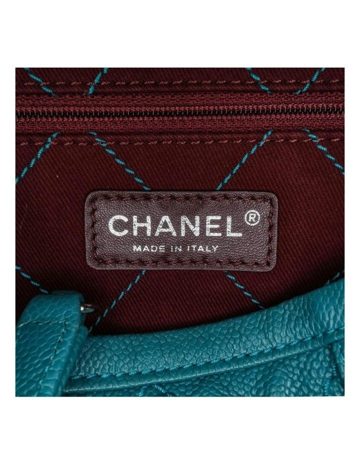 Quilted Leather Daily Shopping Tote with Chain Straps Pre-Loved image 5