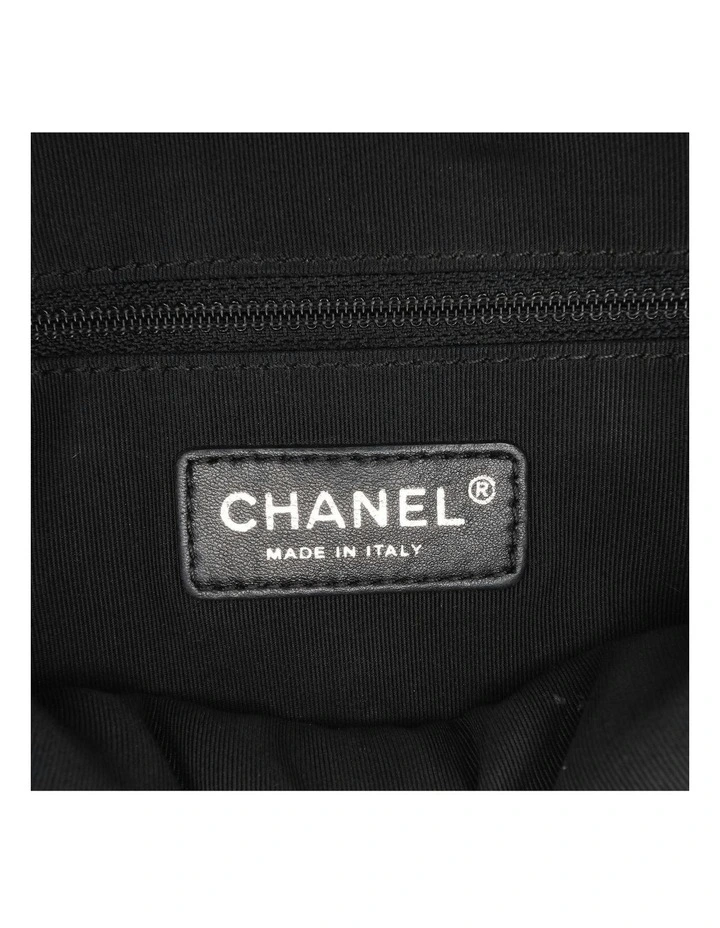 Quilted Leather Crossbody Camera Bag with Chain Strap Pre-Loved image 5
