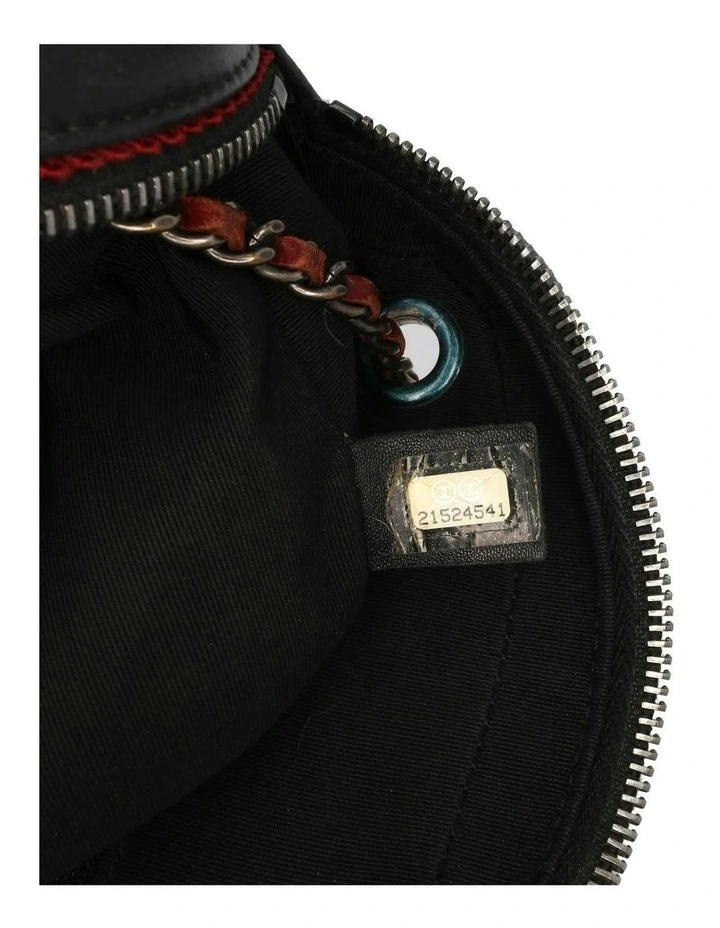 Quilted Leather Crossbody Camera Bag with Chain Strap Pre-Loved image 6