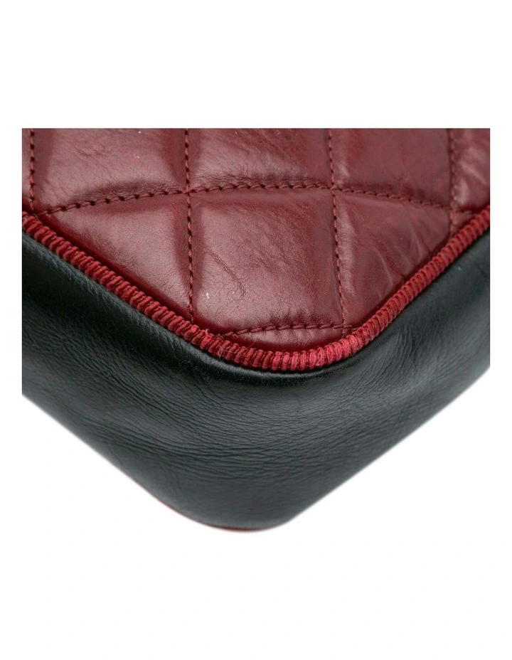Quilted Leather Crossbody Camera Bag with Chain Strap Pre-Loved image 7