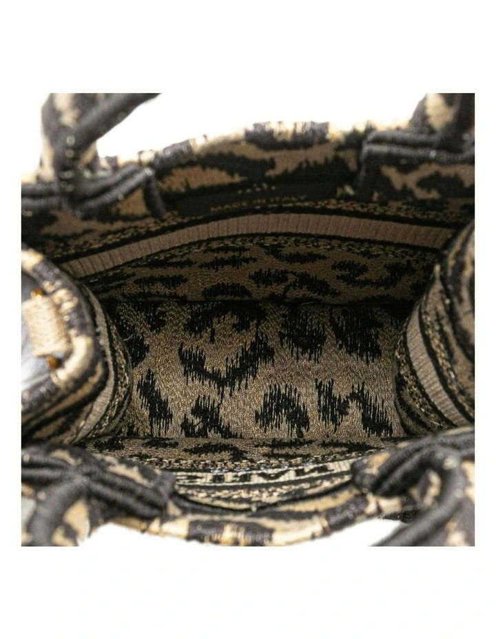 Dior Mizza Mini Embroidered Canvas Leopard Vertical Book Tote Pre-Loved (Azura Fashion Group ABN 30 617 598 651) image 4