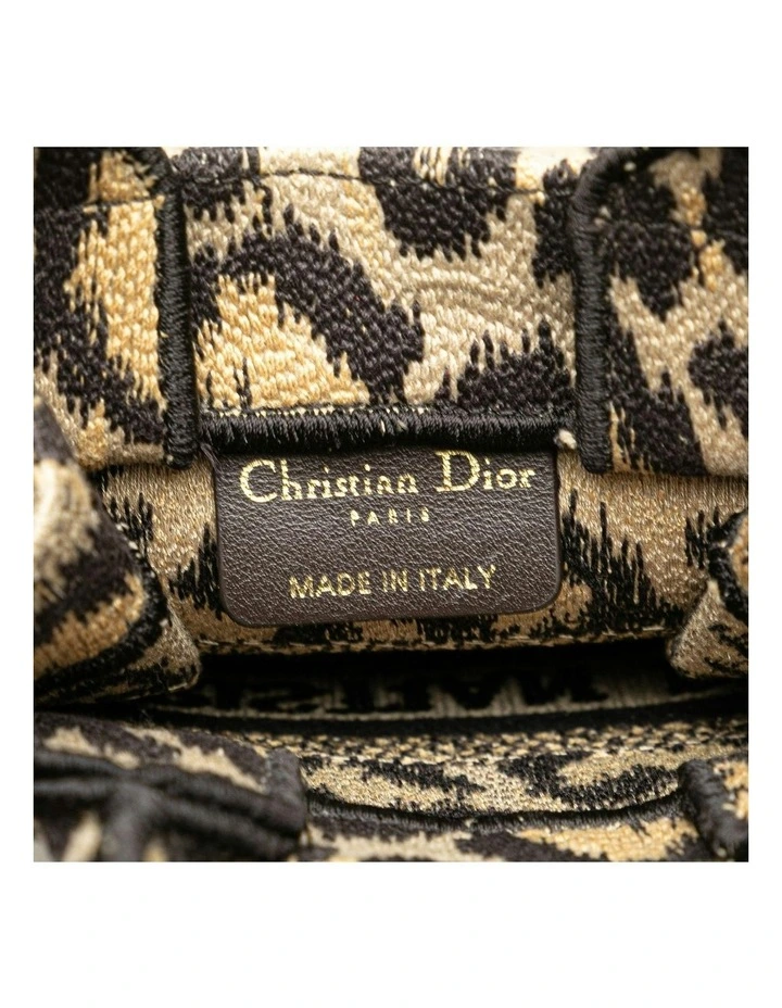 Dior Mizza Mini Embroidered Canvas Leopard Vertical Book Tote Pre-Loved (Azura Fashion Group ABN 30 617 598 651) image 5