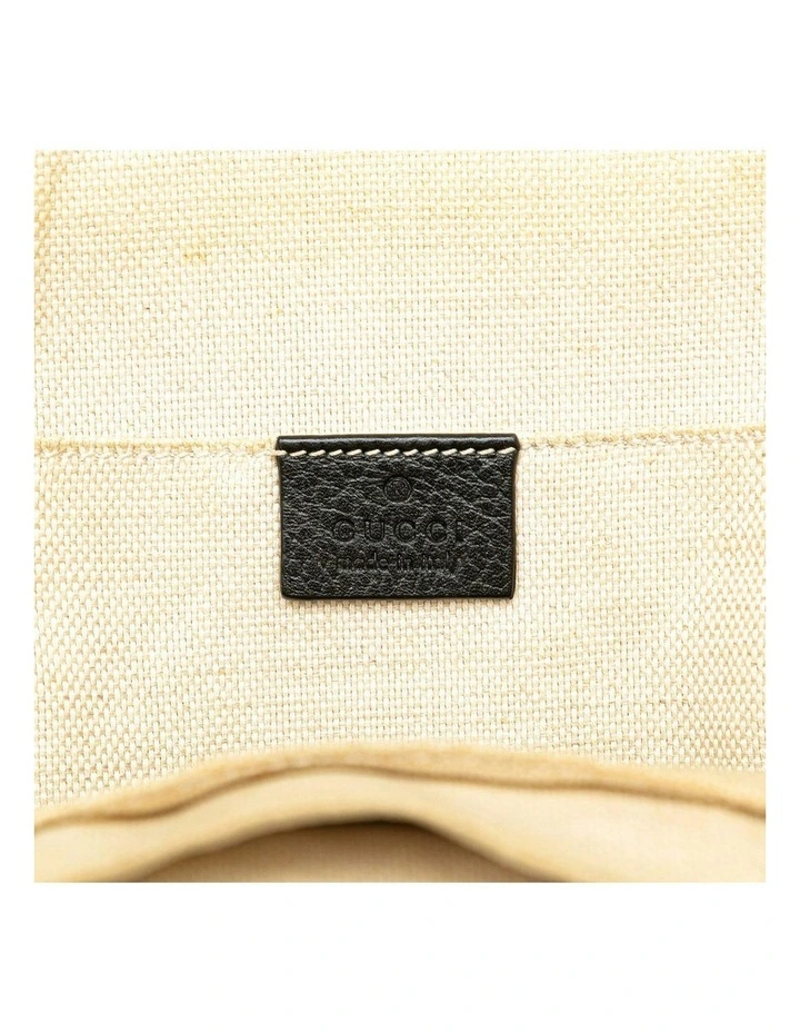 Leather Chain Backpack with Zip Closure and Multiple Pockets Pre-Loved image 5