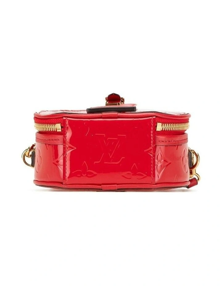 Monogram Vernis Mini Boite Chapeau Souple with Adjustable Strap and Top Zip Closure Pre-Loved image 3