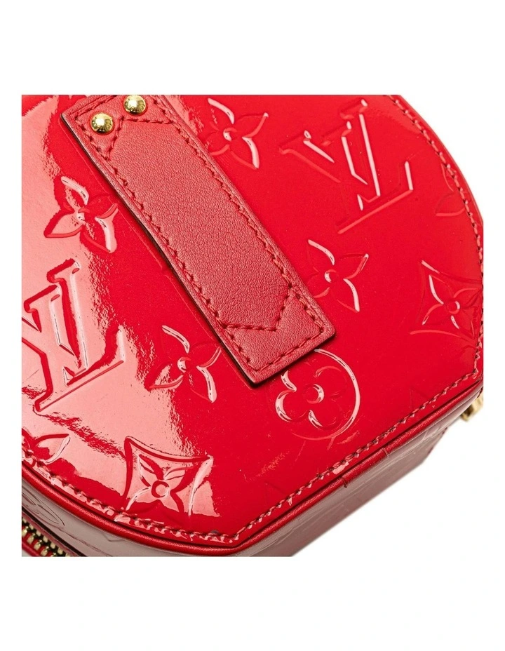 Monogram Vernis Mini Boite Chapeau Souple with Adjustable Strap and Top Zip Closure Pre-Loved image 7