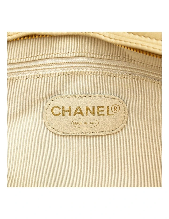 Lambskin Leather Chain Tote with Slip Pockets Pre-Loved image 5