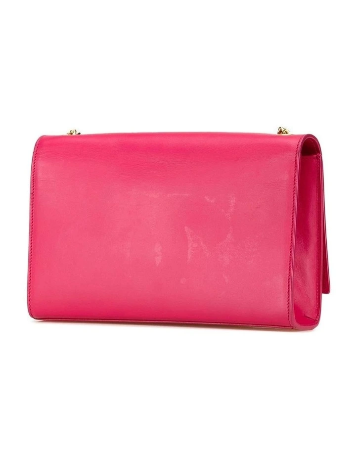 Smooth Calfskin Crossbody with Tassel and Chain-Link Strap Pre-Loved image 2