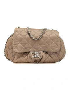 Quilted Lambskin Leather Crossbody Bag Pre-Loved