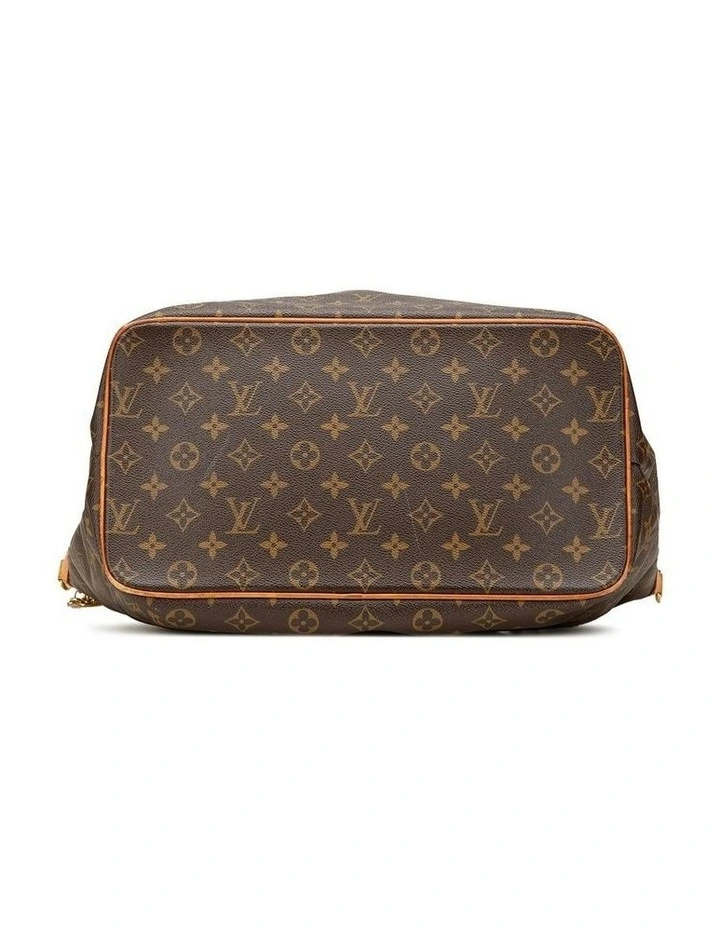 Monogram Canvas Tote with Vachetta Leather Trim and Top Zip Closure Pre-Loved image 3