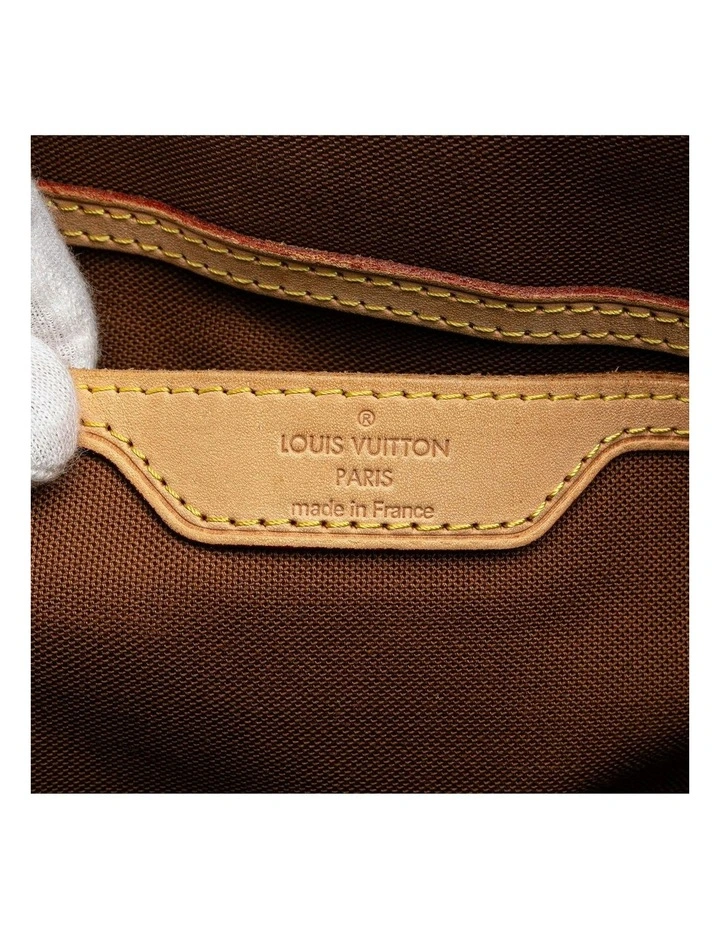 Monogram Canvas Tote with Vachetta Leather Trim and Top Zip Closure Pre-Loved image 5