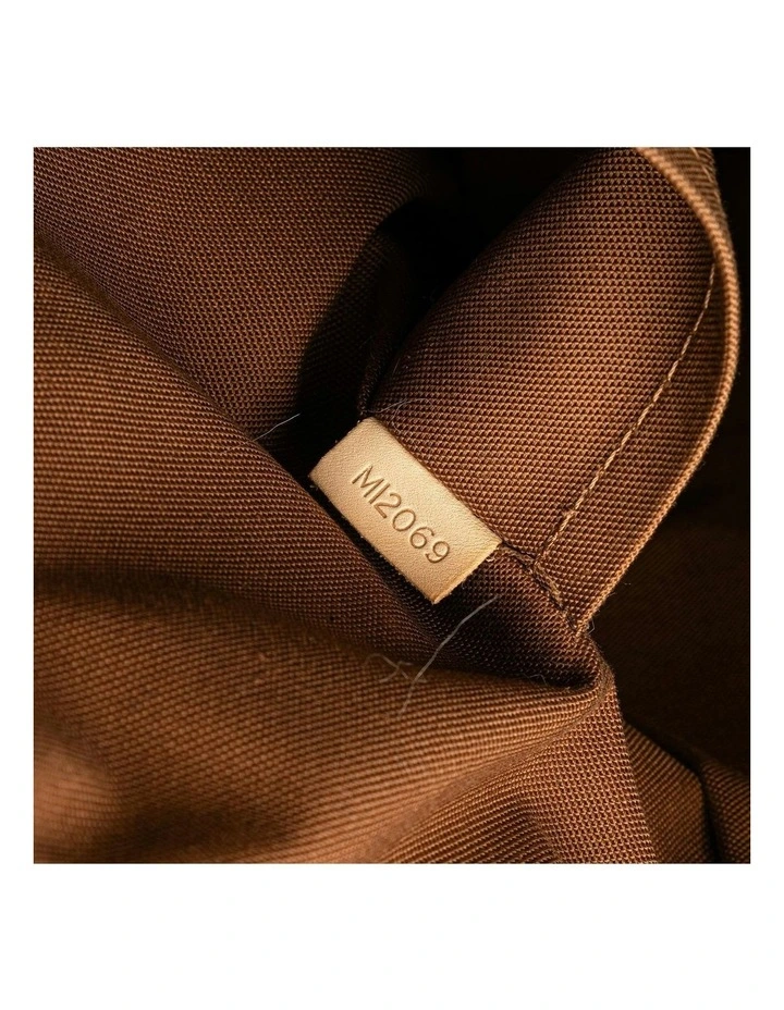 Monogram Canvas Tote with Vachetta Leather Trim and Top Zip Closure Pre-Loved image 6