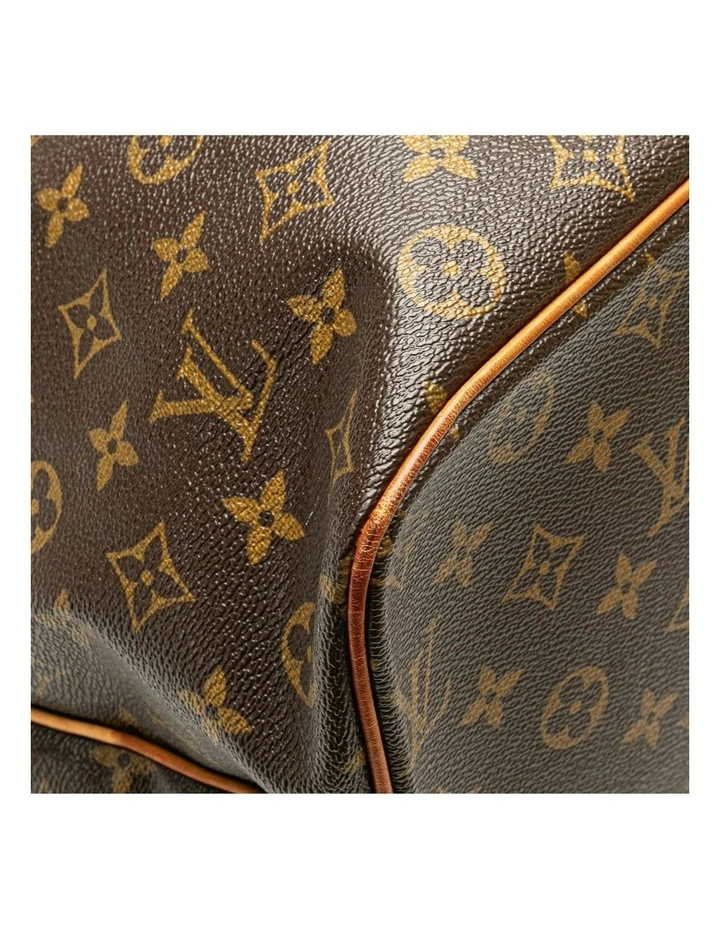 Monogram Canvas Tote with Vachetta Leather Trim and Top Zip Closure Pre-Loved image 7