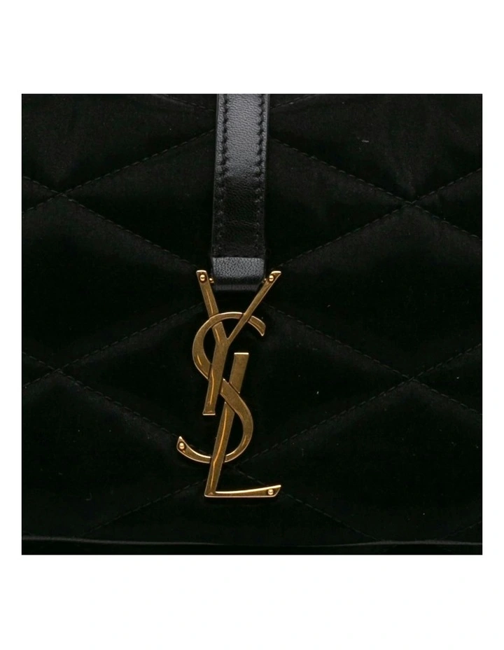 Quilted Satin Shoulder Bag with Adjustable Strap and Magnetic Closure Pre-Loved image 5