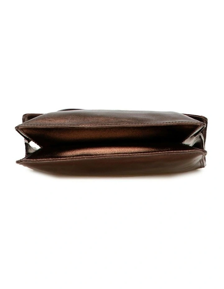 Leather Crossbody Bag with Flap Closure and Adjustable Strap Pre-Loved image 3