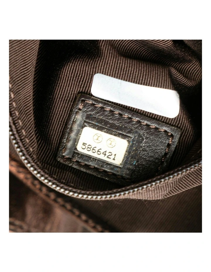 Leather Crossbody Bag with Flap Closure and Adjustable Strap Pre-Loved image 6