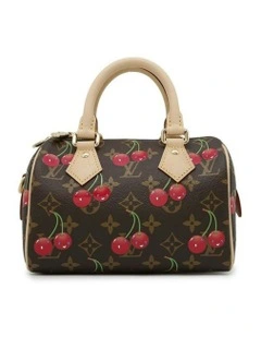 Elegant Handbag with Cherry Design Stylish and Functional Pre-Loved
