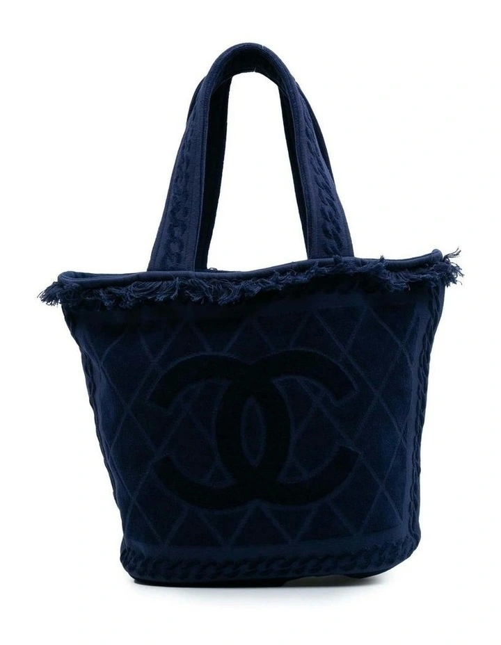 Chanel Tote Bag Navy Blue Pre-Loved image 1