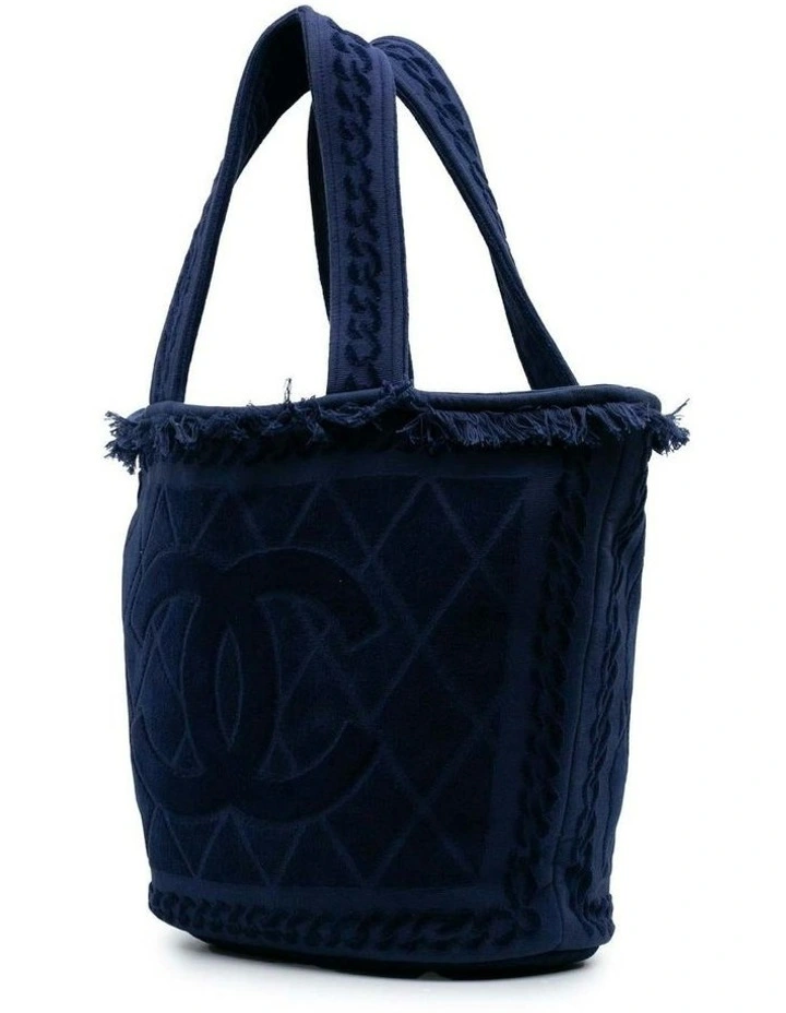 Chanel Tote Bag Navy Blue Pre-Loved image 2