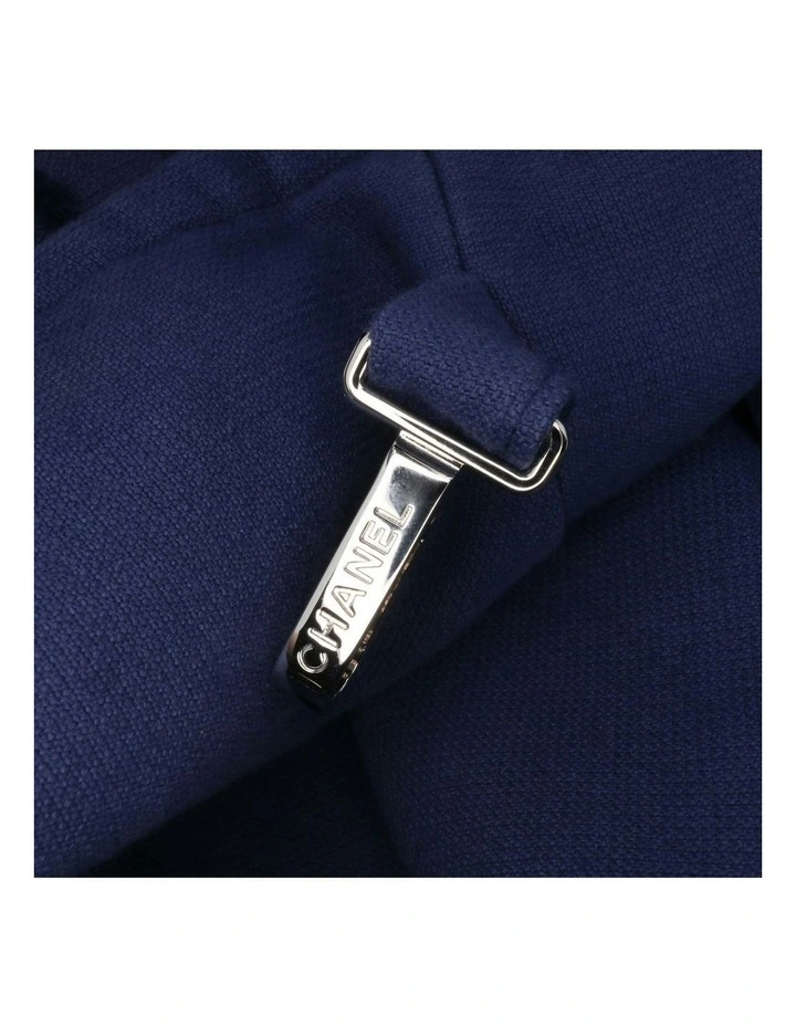 Chanel Tote Bag Navy Blue Pre-Loved image 6