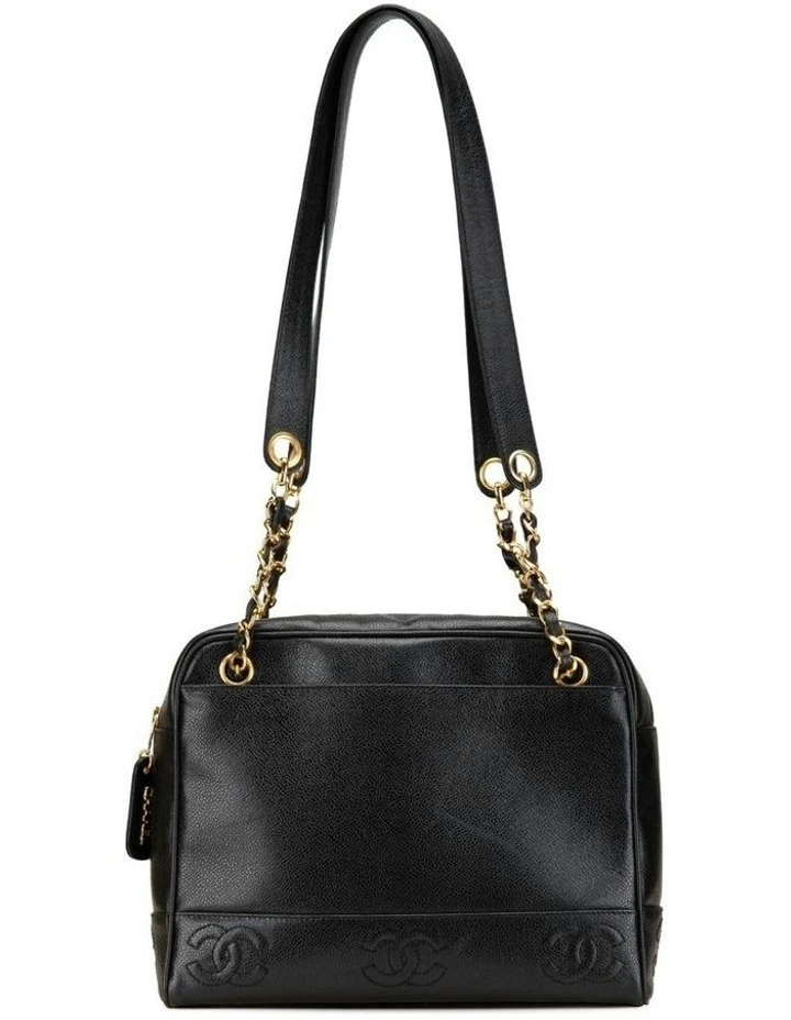 Chanel Classic Caviar Leather Handbag Pre-Loved image 1
