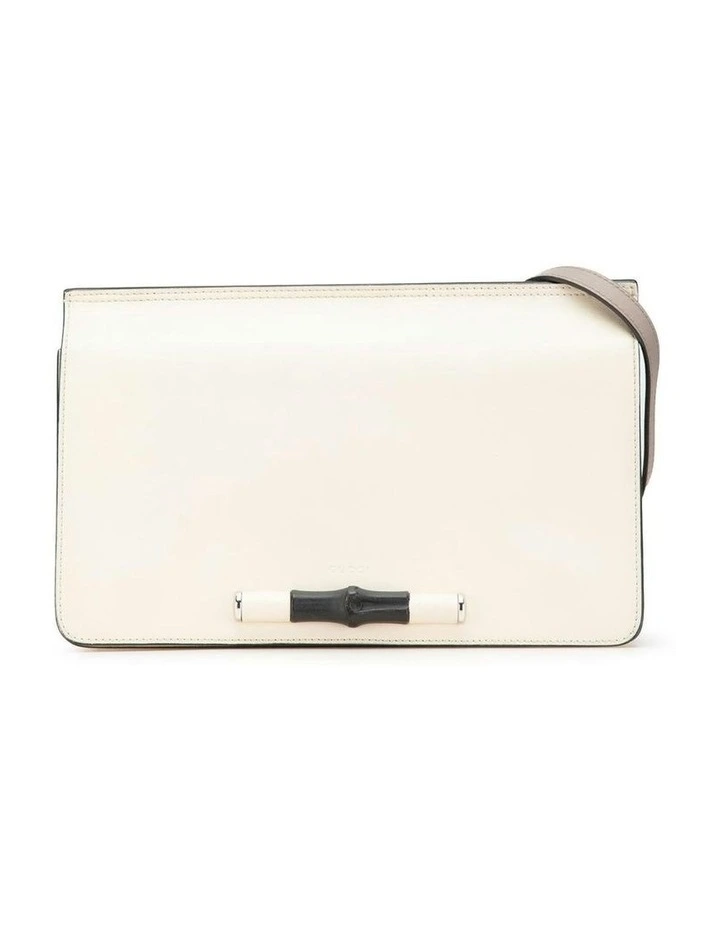 Bamboo Detail Leather Crossbody Pre-Loved image 1