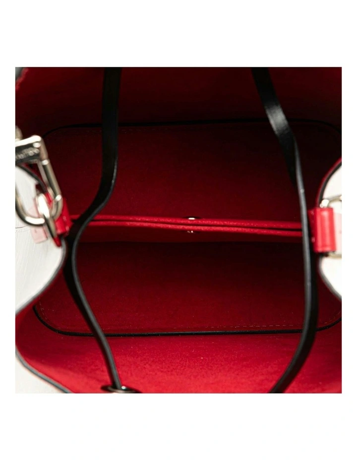 Mini Pochette White Epi Leather Bucket Bag Pre-Loved image 4