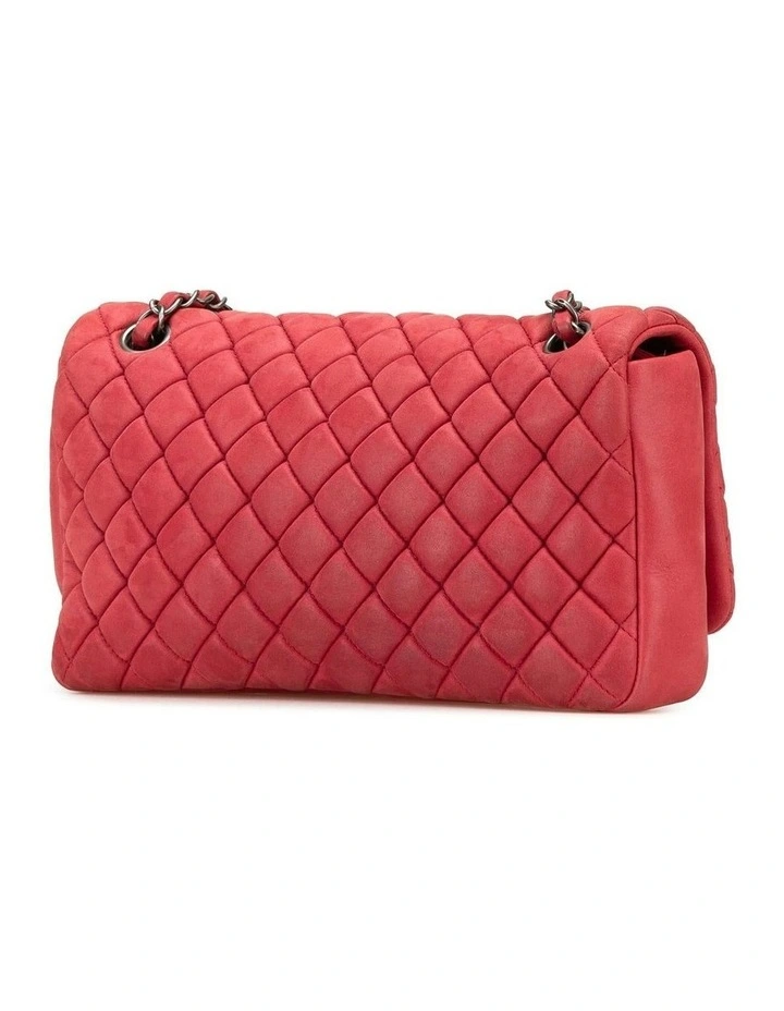 Quilted Leather Bubble Flap Shoulder Bag with Chain Strap Pre-Loved image 2