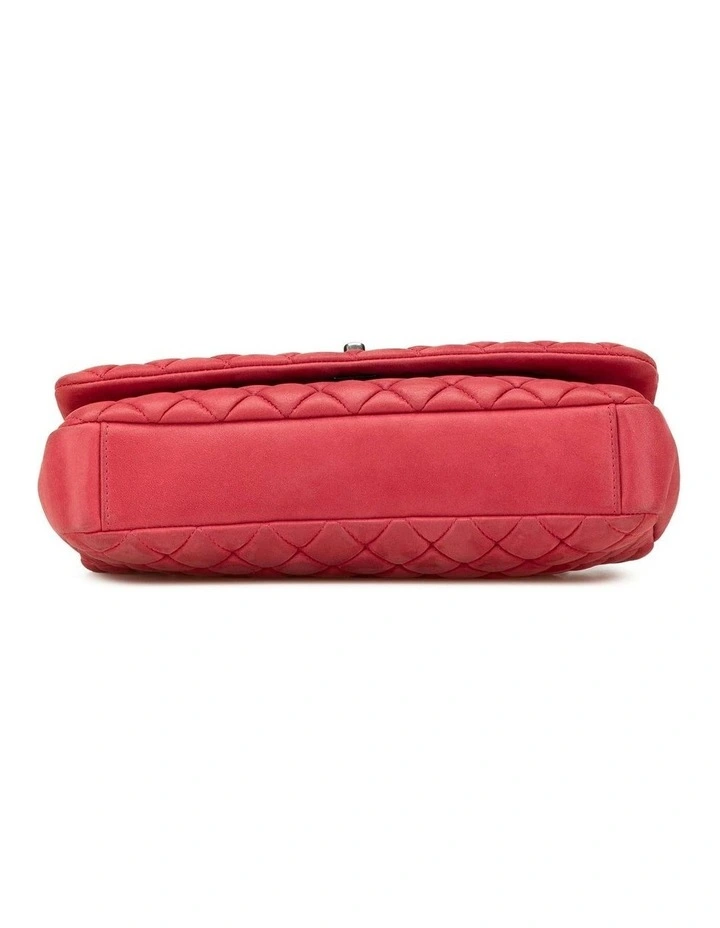 Quilted Leather Bubble Flap Shoulder Bag with Chain Strap Pre-Loved image 3
