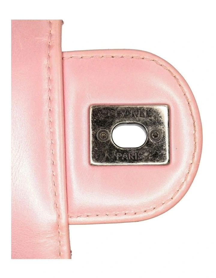 Mini Quilted Metallic Calfskin Pleated Chain Flap Bag Pre-Loved image 7
