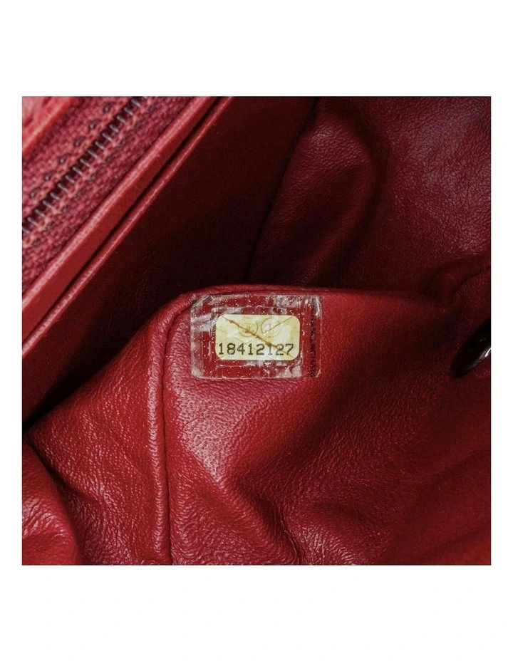 Mini Square Classic Lambskin Single Flap Bag with Chain Strap Pre-Loved image 6