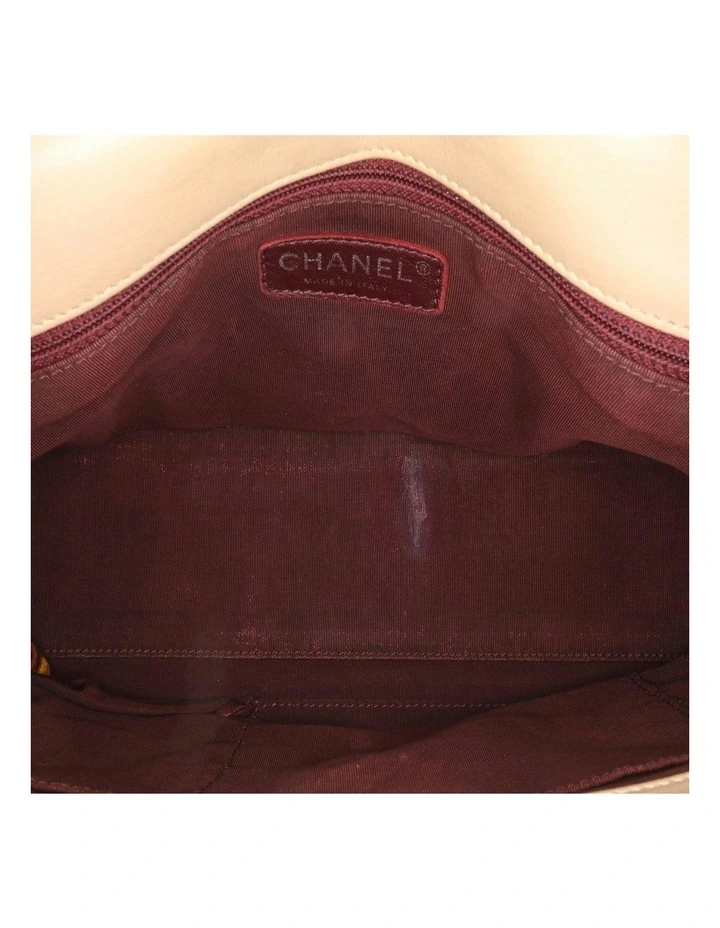 Quilted Calfskin and Caviar Leather Crossbody Bag with Chain Straps Pre-Loved image 4