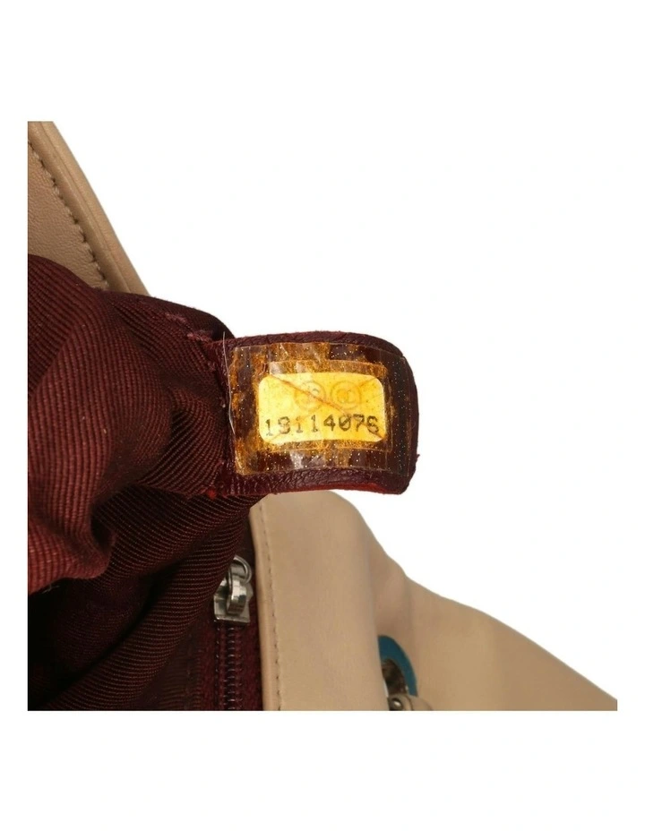 Quilted Calfskin and Caviar Leather Crossbody Bag with Chain Straps Pre-Loved image 6