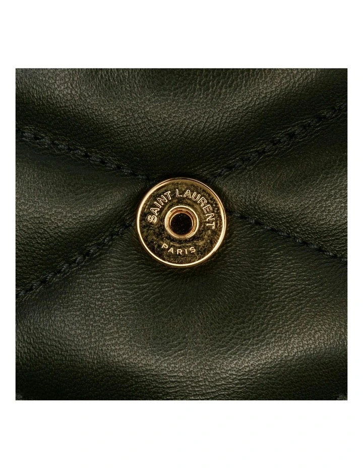 Quilted Lambskin Diamond Shoulder Bag with Adjustable Strap and Magnetic Snap Closure Pre-Loved image 6