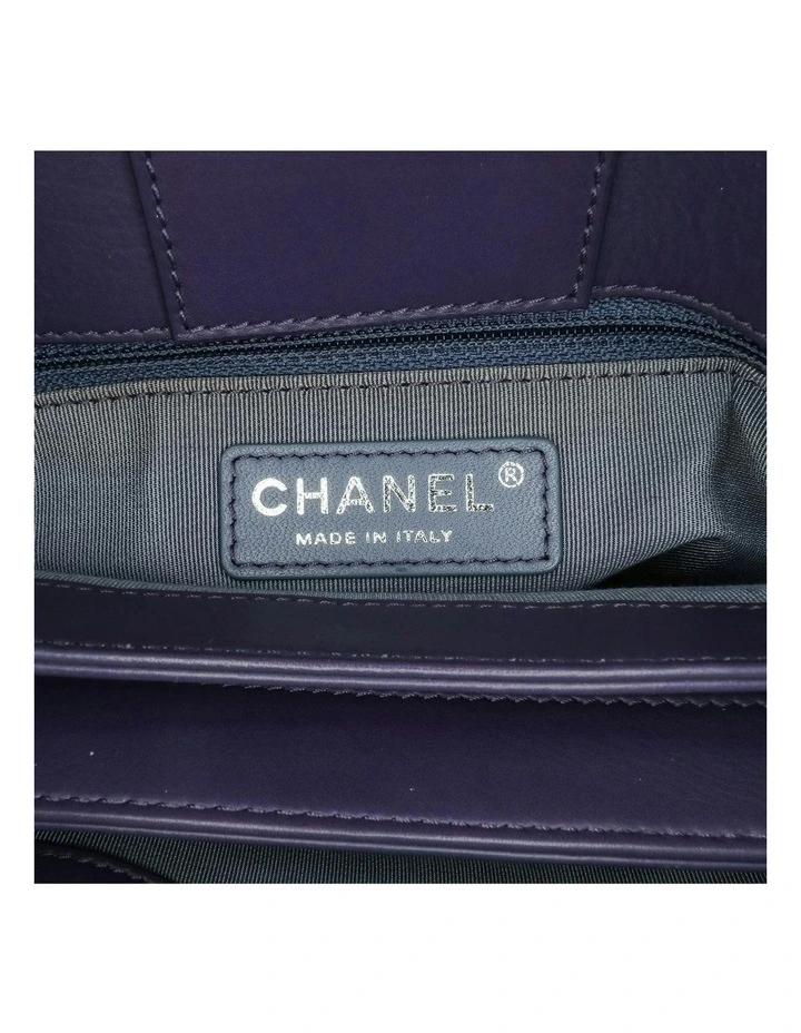 Quilted Lambskin Leather Tote with Chain Straps and Multiple Compartments Pre-Loved image 5