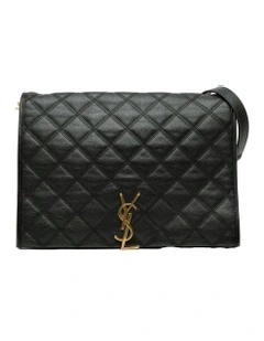 Quilted Lambskin Chain Shoulder Bag with Magnetic Closure Pre-Loved