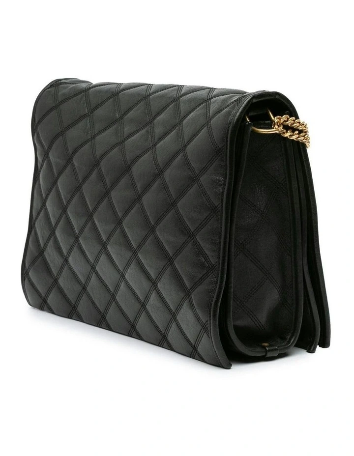Quilted Lambskin Chain Shoulder Bag with Magnetic Closure Pre-Loved image 2