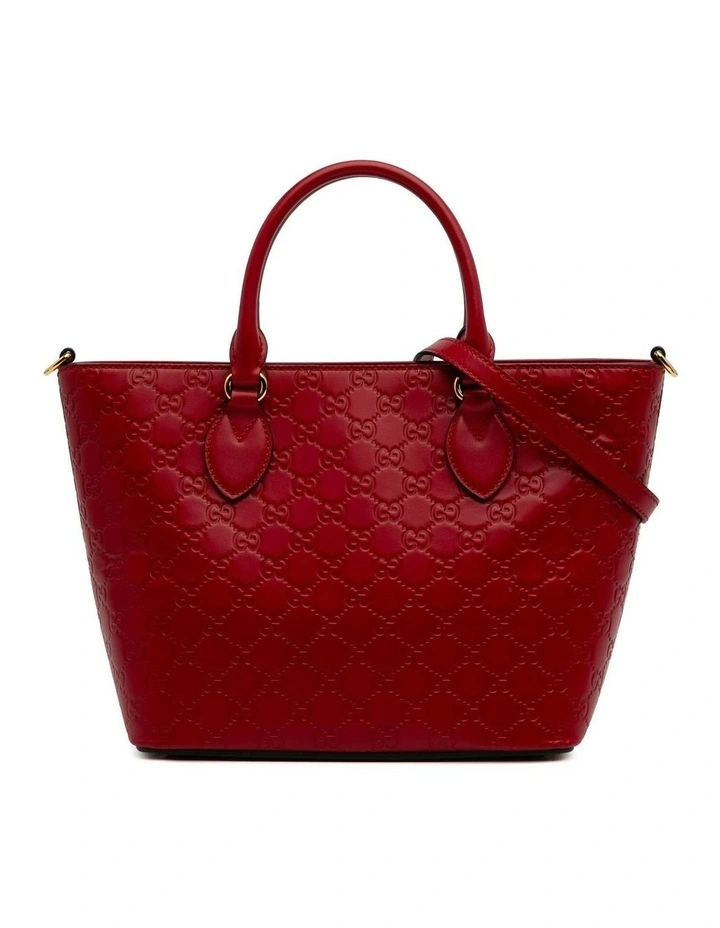 Gucci Guccissima Sukey Red Leather Tote Pre-Loved image 1