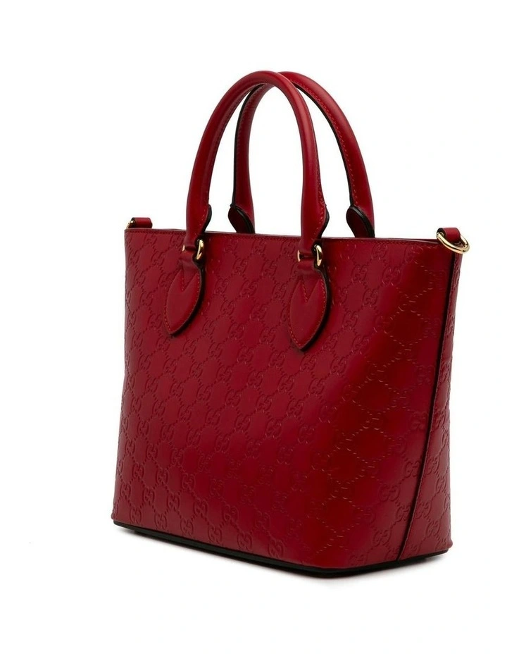 Gucci Guccissima Sukey Red Leather Tote Pre-Loved image 2