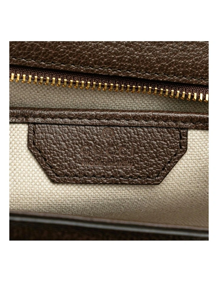 Small Jumbo Canvas Bamboo Top Handle Bag Pre-Loved image 6