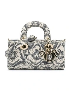 Small Denim Quilted Bag with Multiple Straps Pre-Loved