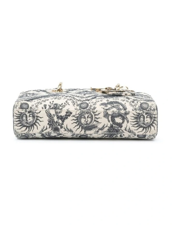 Small Denim Quilted Bag with Multiple Straps Pre-Loved image 3