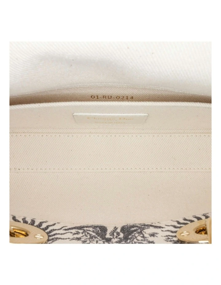 Small Denim Quilted Bag with Multiple Straps Pre-Loved image 4