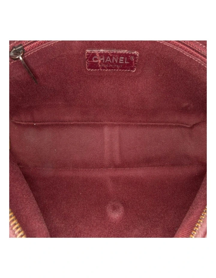 Quilted Calfskin Crossbody Bag with Chain Strap and Zip Closure Pre-Loved image 4