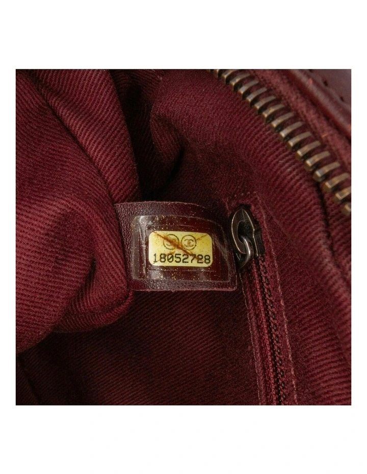 Quilted Calfskin Crossbody Bag with Chain Strap and Zip Closure Pre-Loved image 6