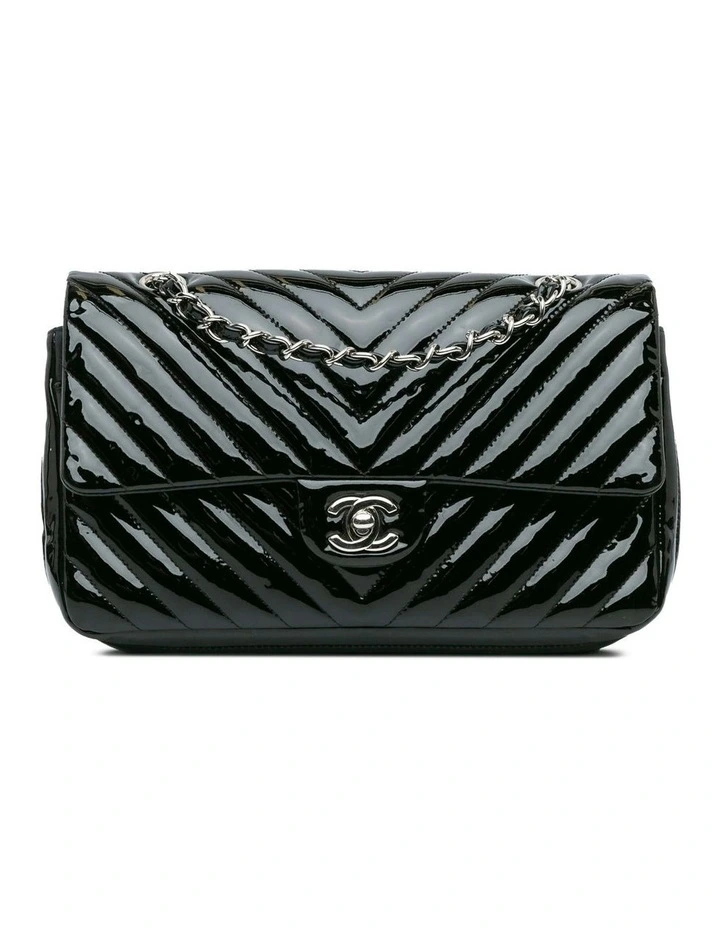 Chanel Medium Classic Chevron Patent Double Flap Pre-Loved (Azura Fashion Group ABN 30 617 598 651) image 1