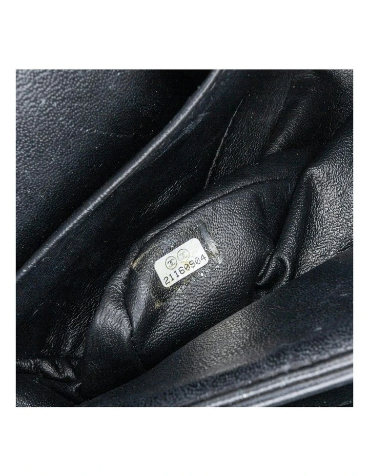 Medium Chevron Patent Double Flap Shoulder Bag with Quilted Leather and Chain Straps Pre-Loved image 6