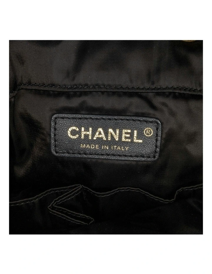 Quilted Nylon Crystal CC Drawstring Sling Bag with Adjustable Strap Pre-Loved image 5
